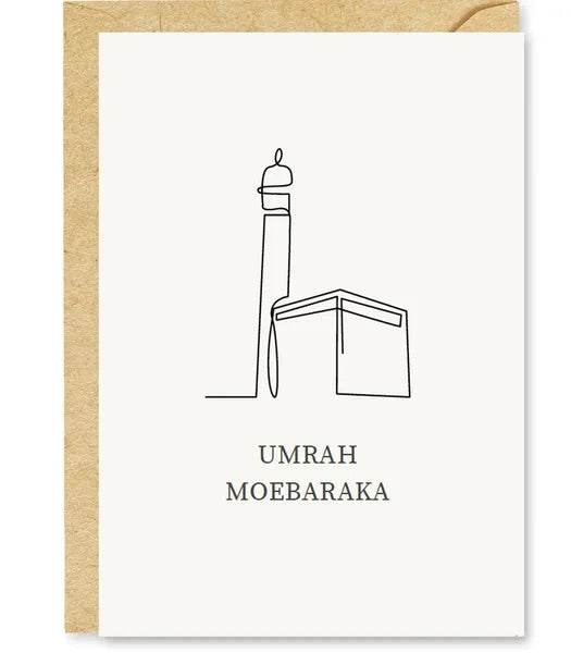 Umrah mubarak - Minimal card