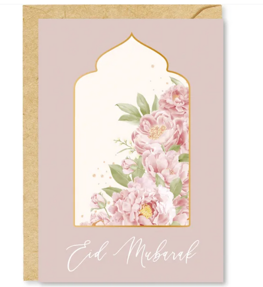 Eid mubarak - Pink card