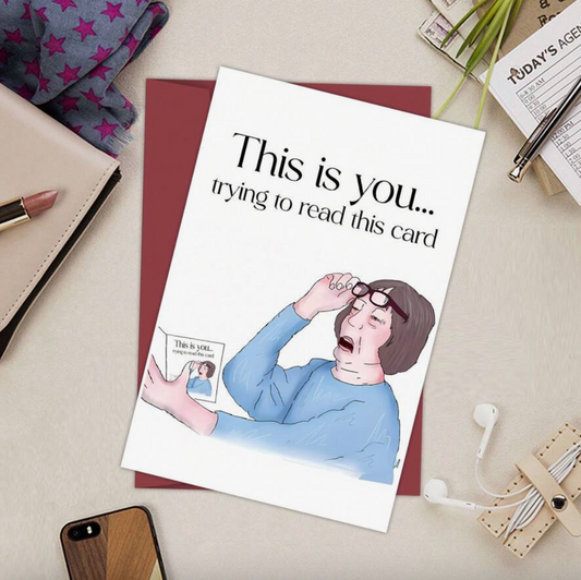This is you - Funny card (big size)